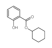 Benzoic acid,2-hydroxy-, cyclohexyl ester Structure
