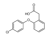 2-(4-Chlorophenoxy)phenylacetic acid structure