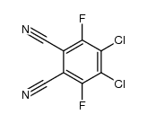 4,5-dichloro-3,6-difluoro-1,2-phenylene dicyanide Structure