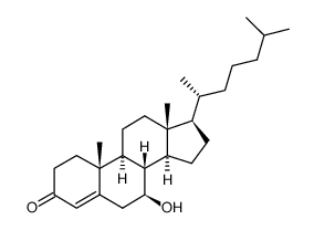 4-CHOLESTEN-7-BETA-OL-3-ONE Structure