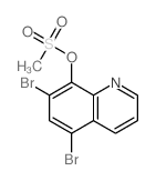8-Quinolinol,5,7-dibromo-, 8-methanesulfonate结构式
