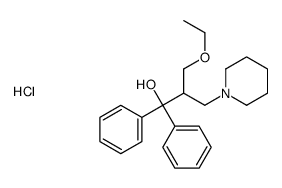 2-(ethoxymethyl)-1,1-diphenyl-3-piperidin-1-ylpropan-1-ol,hydrochloride结构式