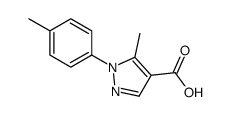 5-甲基-1-(4-甲基苯基)-1H-吡唑-4-羧酸结构式
