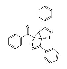 1β,2β,3α-Tribenzoylcyclopropane Structure