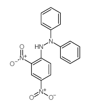 Hydrazinyl,1-(2,4-dinitrophenyl)-2,2-diphenyl- Structure