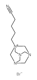 3,5,7-Triaza-1-azoniatricyclo[3.3.1.13,7]decane, 1-(4-cyanobutyl)-, bromide (1:1)结构式