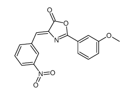 2-(3-methoxyphenyl)-4-[(3-nitrophenyl)methylidene]-1,3-oxazol-5-one Structure