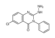 6-chloro-2-hydrazinyl-3-phenylquinazolin-4-one Structure