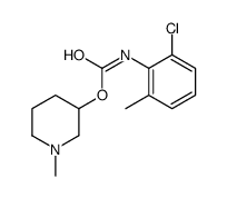 (1-methylpiperidin-3-yl) N-(2-chloro-6-methylphenyl)carbamate结构式