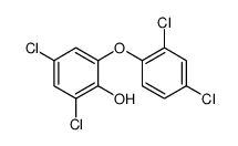 2,4-dichloro-6-(2,4-dichlorophenoxy)phenol Structure