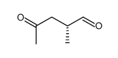 Pentanal, 2-methyl-4-oxo-, (2R)- (9CI)结构式