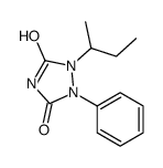 1-butan-2-yl-2-phenyl-1,2,4-triazolidine-3,5-dione结构式