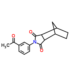 4-(3-Acetylphenyl)-4-azatricyclo[5.2.1.02,6]decane-3,5-dione结构式