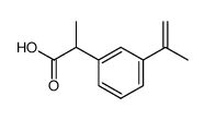 Benzeneacetic acid,-alpha--methyl-3-(1-methylethenyl)- (9CI) structure