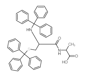 Alanine,N-[N,S-bis(triphenylmethyl)-L-cysteinyl]- (9CI) Structure