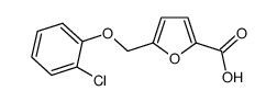 5-(2-CHLORO-PHENOXYMETHYL)-FURAN-2-CARBOXYLIC ACID Structure
