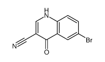 6-bromo-4-oxo-1H-quinoline-3-carbonitrile Structure