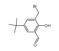 3-(bromomethyl)-2-hydroxy-5-tert-butylbenzaldehyde结构式