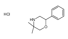 5,5-二甲基-2-苯基吗啉盐酸盐结构式