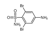 2,6-Dibromo-4-aminobenzenesulfonamide Structure