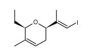 (2R,6R)-6-ethyl-2-((E)-1-iodoprop-1-en-2-yl)-5-methyl-3,6-dihydro-2H-pyran Structure
