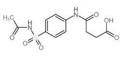 Butanoic acid,4-[[4-[(acetylamino)sulfonyl]phenyl]amino]-4-oxo- structure