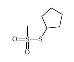 Methanesulfonothioic acid, S-cyclopentyl ester (9CI) Structure