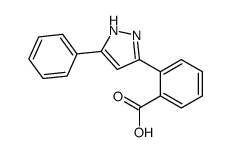 2-(3-phenyl-1H-pyrazol-5-yl)benzoic acid Structure