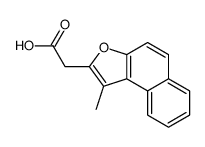 2-(1-methylbenzo[e][1]benzofuran-2-yl)acetic acid Structure