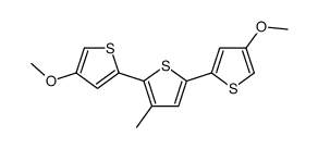 2,5-bis(4-methoxythiophen-2-yl)-3-methylthiophene结构式