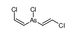 chloro-bis[(E)-2-chloroethenyl]arsane Structure