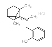 Phenol,2-[[methyl(1,7,7-trimethylbicyclo[2.2.1]hept-2-yl)amino]methyl]-, hydrochloride(1:1) Structure