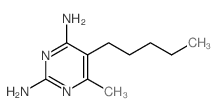 2,4-Pyrimidinediamine,6-methyl-5-pentyl- Structure