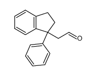 2-(1-phenyl-2,3-dihydro-1H-inden-1-yl)acetaldehyde结构式