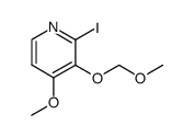 2-iodo-4-methoxy-3-(methoxymethoxy)pyridine结构式