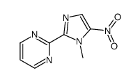 2-(1-methyl-5-nitroimidazol-2-yl)pyrimidine结构式