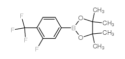 2-(3-FLUORO-4-(TRIFLUOROMETHYL)PHENYL)-4,4,5,5-TETRAMETHYL-1,3,2-DIOXABOROLANE picture