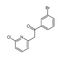 1-(3-bromophenyl)-2-(6-chloro-2-pyridinyl)ethanone结构式