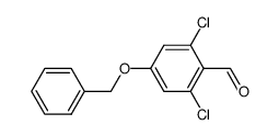 4-benzyloxy-2,6-dichlorobenzaldehyde结构式