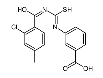 3-[(2-chloro-4-methylbenzoyl)carbamothioylamino]benzoic acid Structure