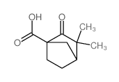 3,3-dimethyl-2-oxo-norbornane-1-carboxylic acid structure