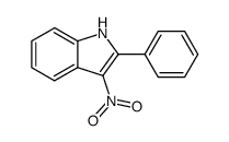 2-phenyl-3-nitro-1H-indole结构式