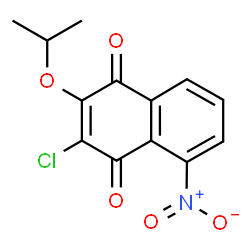 1,4-Naphthalenedione,3-chloro-2-(1-methylethoxy)-5-nitro- structure