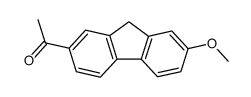 1-(7-methoxy-fluoren-2-yl)-ethanone结构式