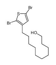 10-(2,5-dibromothiophen-3-yl)decan-1-ol结构式