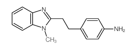 4-[2-(1-METHYL-1 H-BENZOIMIDAZOL-2-YL)-ETHYL]-PHENYLAMINE Structure
