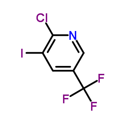 2-Chloro-3-iodo-5-(trifluoromethyl)pyridine Structure