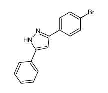 3-(4-bromophenyl)-5-phenyl-1H-pyrazole结构式