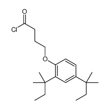 4-[2,4-双(1,1-二甲基丙基)苯氧基]丁酰氯结构式