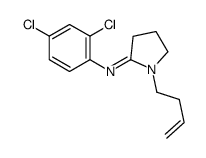 1-but-3-enyl-N-(2,4-dichlorophenyl)pyrrolidin-2-imine Structure